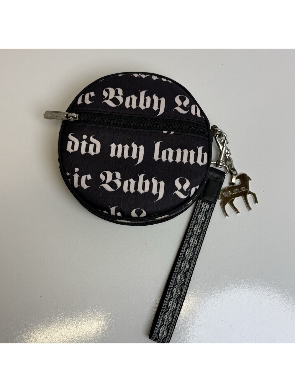 Vintage L.A.M.B. for LeSportsac CD Case Wristlet LAMB Charm LOVE ANGEL Music